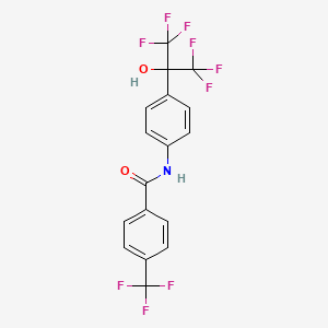 molecular formula C17H10F9NO2 B1681099 SR1078 CAS No. 1246525-60-9