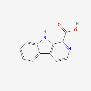 molecular formula C12H8N2O2 B1681109 9H-Pyrido[3,4-b]indole-1-carboxylic acid CAS No. 26052-96-0