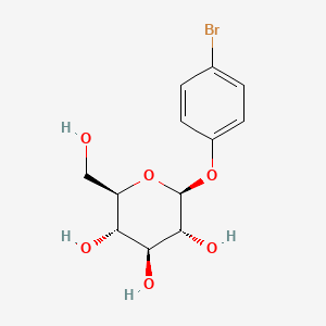 molecular formula C12H15BrO6 B1681112 (2S,3R,4S,5S,6R)-2-(4-bromophenoxy)-6-(hydroxymethyl)oxane-3,4,5-triol CAS No. 30572-42-0