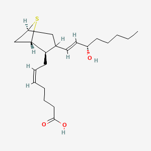 molecular formula C21H34O3S B1681120 (Z)-7-[(1S,2R,3R,5S)-3-[(E,3S)-3-hydroxyoct-1-enyl]-6-thiabicyclo[3.1.1]heptan-2-yl]hept-5-enoic acid CAS No. 89617-02-7