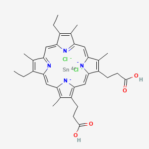 molecular formula C34H36Cl2N4O4Sn B1681123 Stanate CAS No. 106344-20-1