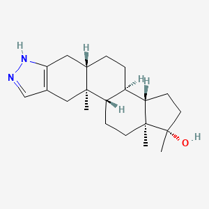 molecular formula C21H32N2O B1681124 Stanozolol CAS No. 10418-03-8