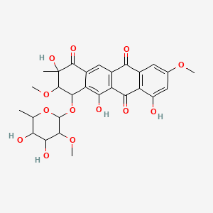 molecular formula C28H30O13 B1681132 Steffimycin CAS No. 11033-34-4