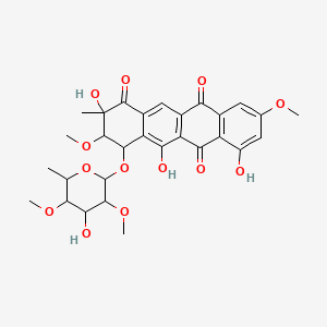 molecular formula C29H32O13 B1681133 Steffimycin B CAS No. 54526-94-2