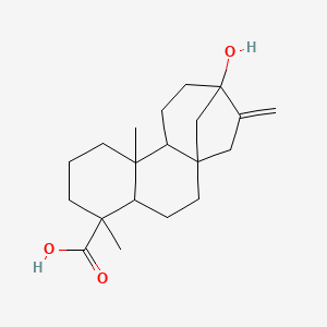 molecular formula C20H30O3 B1681142 Kaur-16-EN-18-oic acid, 13-hydroxy- CAS No. 471-80-7