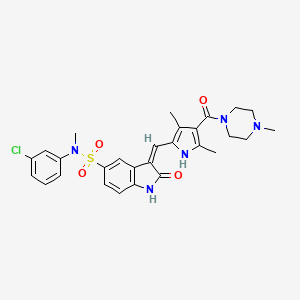 molecular formula C28H30ClN5O4S B1681149 SU11274 CAS No. 658084-23-2
