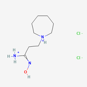 B1681156 3-(Azepan-1-yl)-N-hydroxypropanimidamide dihydrochloride CAS No. 3194-36-3