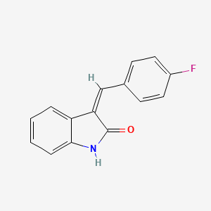 B1681159 3-(4-Fluorobenzylidene)indolin-2-one CAS No. 3476-86-6
