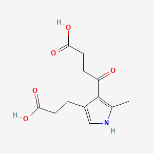 molecular formula C12H15NO5 B1681171 Succinylacetone pyrrole CAS No. 80037-86-1