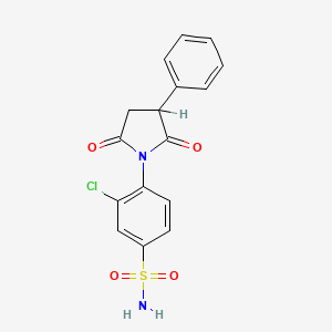 molecular formula C16H13ClN2O4S B1681173 Suclofenide CAS No. 30279-49-3