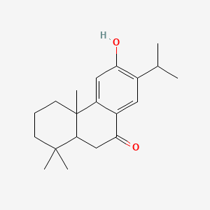 molecular formula C20H28O2 B1681179 6-Hydroxy-1,1,4A-trimethyl-7-(propan-2-YL)-1,2,3,4,4A,9,10,10A-octahydrophenanthren-9-one CAS No. 511-05-7