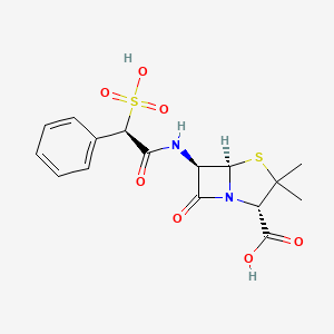 molecular formula C16H18N2O7S2 B1681181 Sulbenicillin CAS No. 41744-40-5