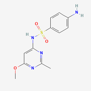 molecular formula C12H14N4O3S B1681185 Sulfametomidine CAS No. 3772-76-7