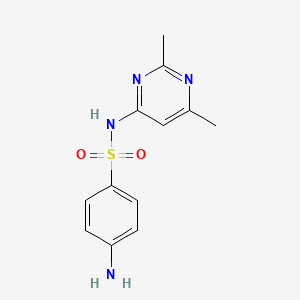 molecular formula C12H14N4O2S B1681191 Sulfisomidin CAS No. 515-64-0