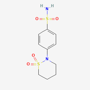 molecular formula C10H14N2O4S2 B1681193 Sulthiame CAS No. 61-56-3