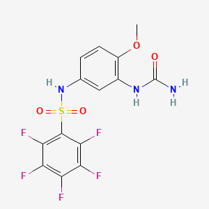 molecular formula C14H10F5N3O4S B1681203 Unii-IC9O2HT1X1 CAS No. 261944-52-9