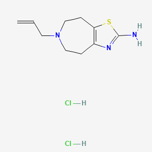 molecular formula C10H17Cl2N3S B1681219 Talipexole dihydrochloride CAS No. 36085-73-1