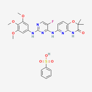 molecular formula C28H29FN6O8S B1681228 R406 CAS No. 841290-81-1