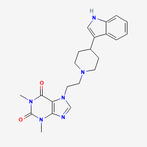 molecular formula C22H26N6O2 B1681230 他梅里酮 CAS No. 102144-78-5