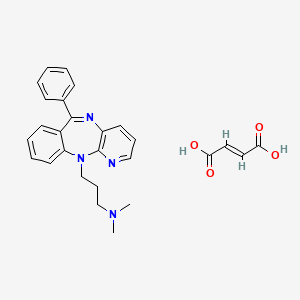 molecular formula C27H28N4O4 B1681235 Tampramine Fumarate CAS No. 83166-18-1