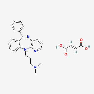 molecular formula C27H28N4O4 B1681235 Tampramine fumarate CAS No. 83166-18-1