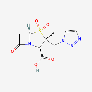molecular formula C10H12N4O5S B1681243 他唑巴坦 CAS No. 89786-04-9