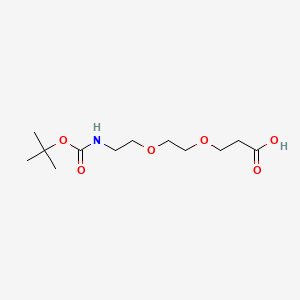 molecular formula C12H23NO6 B1681245 Boc-NH-PEG2-CH2CH2COOH CAS No. 1365655-91-9
