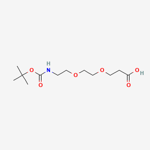 molecular formula C12H23NO6 B1681245 N-Boc-3-[2-(2-氨基乙氧基)乙氧基]丙酸 CAS No. 1365655-91-9