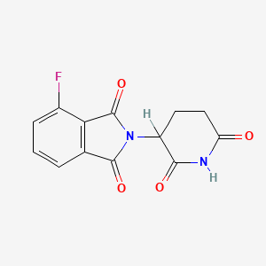molecular formula C13H9FN2O4 B1681247 2-(2,6-Dioxopiperidin-3-yl)-4-fluoroisoindoline-1,3-dione CAS No. 835616-60-9