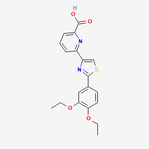 molecular formula C19H18N2O4S B1681279 Tetomilast CAS No. 145739-56-6