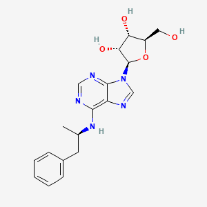 molecular formula C19H23N5O4 B1681294 (R)-N-(1-甲基-2-苯乙基)腺苷 CAS No. 38594-96-6