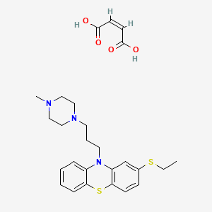 molecular formula C30H37N3O8S2 B1681300 Thiethylperazine maleate CAS No. 1179-69-7