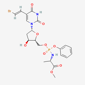 molecular formula C21H26BrN3O9P B1681309 Thymectacin CAS No. 232925-18-7