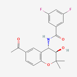 molecular formula C20H19F2NO4 B1681314 Tidembersat CAS No. 175013-73-7