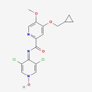 molecular formula C16H15Cl2N3O4 B1681316 Tilivapram CAS No. 166741-91-9