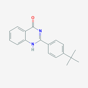 molecular formula C18H18N2O B1681326 2-(4-Tert-Butylphenyl)-1,4-Dihydroquinazolin-4-One CAS No. 59455-93-5