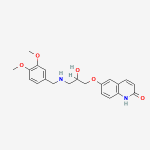 molecular formula C21H24N2O5 B1681332 Toborinone CAS No. 143343-83-3