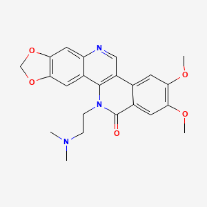 molecular formula C23H23N3O5 B1681341 Topovale CAS No. 500214-53-9