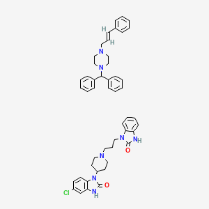 molecular formula C22H24ClN5O2; C26H28N2 B1681350 Touristil CAS No. 108116-23-0