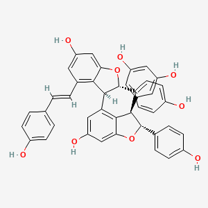 molecular formula C42H32O9 B1681358 cis-Miyabenol C CAS No. 109605-83-6