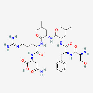 molecular formula C34H56N10O9 B1681360 Ser-Phe-Leu-Leu-Arg-Asn CAS No. 141136-83-6