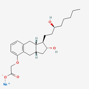 molecular formula C23H33NaO5 B1681366 曲前列钠 CAS No. 289480-64-4