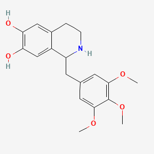 molecular formula C19H23NO5 B1681367 Tretoquinolum CAS No. 30418-38-3