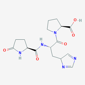 molecular formula C16H21N5O5 B1681368 Thyrotropin-Releasing Hormone (TRH), Free Acid CAS No. 24769-58-2