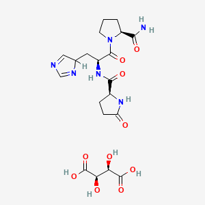 molecular formula C20H28N6O10 B1681369 TRH tartrate CAS No. 54974-54-8