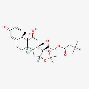 molecular formula C30H41FO7 B1681370 Triamcinolone Hexacetonide CAS No. 5611-51-8