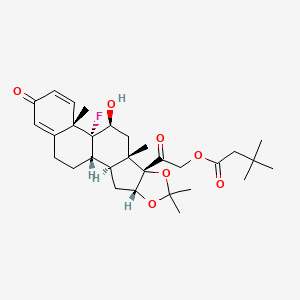 molecular formula C30H41FO7 B1681370 Triamcinolone hexacetonide CAS No. 5611-51-8