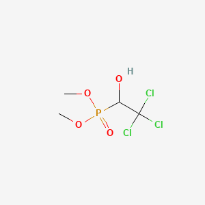 molecular formula C4H8Cl3O4P B1681377 Metrifonate CAS No. 52-68-6