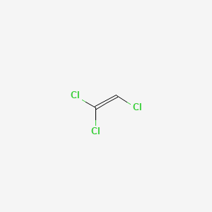 molecular formula C2HCl3<br>C2HCl3<br>ClCH=CCl2 B1681378 Trichloroethylene CAS No. 79-01-6