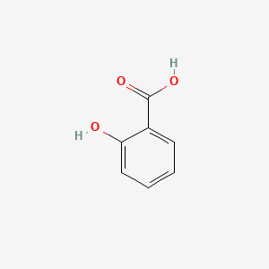 molecular formula C7H6O3<br>HOC6H4COOH<br>C7H6O3 B1681397 水杨酸 CAS No. 69-72-7